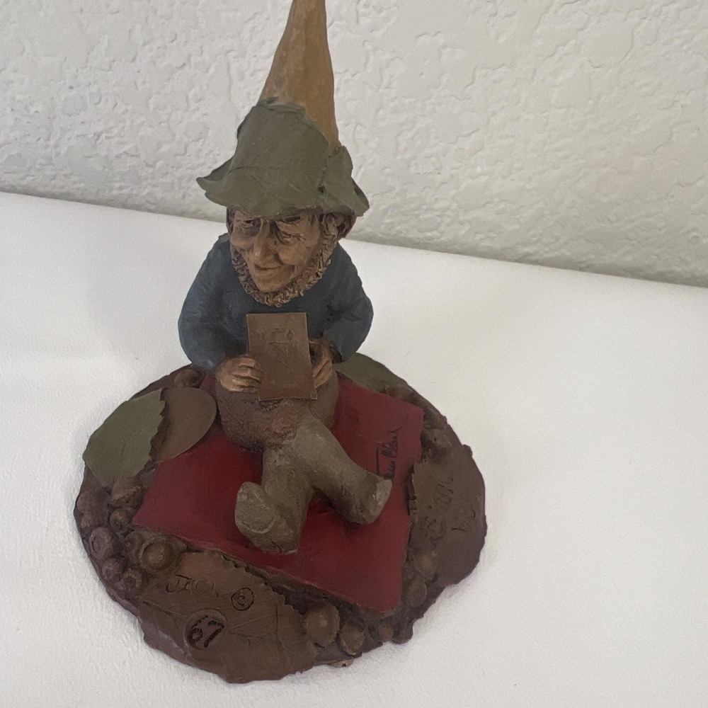 Vintage 1984 Tom Clark Gnome Jack Figurine Cairn Studio Signed 67 Resin Art
